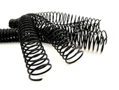 PLASTİK HELEZON SPİRAL 8MM. 4:1 SİYAH 200 AD. 48 LOP POŞETLİ - 1
