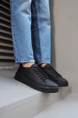 Sneakers Ayakkabı 010 Siyah (Siyah Taban) - 1