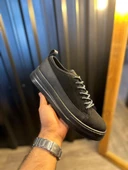 Knack Sneakers Ayakkabı 010 Siyah Süet (Siyah Taban) - 1