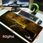 Digipod RGB oyuncu mousepad RGB Gaming oyuncu mouse pad kaymaz taban 70 x 30 - 3