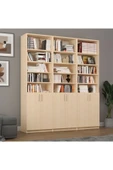 Akça Ağaç Kapaklı Kitaplık K-53 (MDFLAM) thumbnail 6