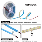 5 metre 240 LED/m şerit Led hortum 3000K gün ışığı beyaz kendinden yapışkanlı güçlü SMD2835 12V DC IP20 - 12