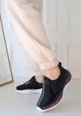 Pabucmarketi Siyah Paraşüt Kadın Sneaker Ayakkabı thumbnail 1