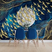 3D Gece Gökyüzü ve Ay Duvar Kağıdı thumbnail 6