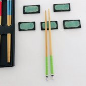 Chopsticks ile beraber Dayanakları - Ahşap, Beş Çift - Japon Kalitesi HD412 - 1