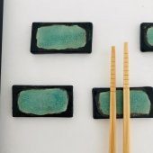 Chopsticks ile beraber Dayanakları - Ahşap, Beş Çift - Japon Kalitesi HD412 - 2