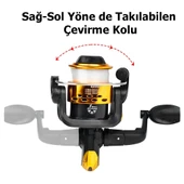 Monozone AK200 20lik Misinalı Olta Makinası 5 Bilyeli Olta Makarası Balıkçılık - 3