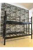 ASLANSTORE AGS Ranza, Metal Ranza, Ayrılabilir, 90x190 Cm Siyah - 3