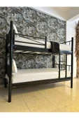 ASLANSTORE AGS Ranza, Metal Ranza, Ayrılabilir, 90x190 Cm Siyah - 1