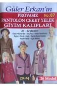 Dilem Yayınları Güler Erkan Provasız Pantolon Ceket Yelek Giyim Kalıpları No:87 - 1