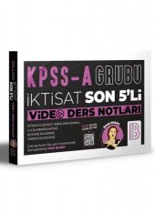 Benim Hocam Yayınları Kpss A İktisat Son 5Li Video Ders Notları - 1
