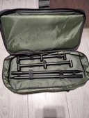 Monozone Olta Çubuğu Tutacağı 2 Rods Kit Ayak Çantalı Buzz Sticks Buzzbar Bankstick 20x30x50cm - 3