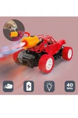 DEKANTOYS Uzaktan Kumandalı Şarjlı Duman Çıkaran Atan Işıklı Jip  Poyraz Oyuncak Araba 20 Cm - 1