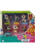 LİTTLE PET SHOP Neşeli Minişler 6'lı Miniş Ailesi Oyuncak Pet Star Little Minişler Beyazlı Grili Miniş Ailesi - 1