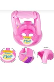DEKANTOYS Şişme Gölgelikli Bebe Flotörü Bebek Simiti - 4