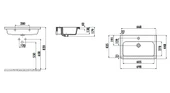 Creavit IP070 İpek Dolap Uyumlu Lavabo 45X70 cm Beyaz - 2