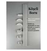 ÖZ BEST KÖŞELİ BANYO  DUŞ PERDESİ ASKISI 90X180 - 2