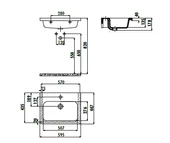Creavit IP060 İpek Dolap Uyumlu Lavabo 45X60 cm Beyaz - 2