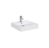 CREAVİT Next 50x50 cm Setüstü Düz Kare Lavabo NX255 - 1