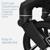 Maxi-Cosi Fame Led Işıklı Entegre Telefon Şarj Üniteli Premium Bebek Arabası Twillic Black - 10
