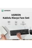 Ugreen Mk003 Ingilizce Kablolu Klavye Mouse Seti Teşhir thumbnail 3