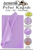 Pelur Kağıdı Renkli 100 lü 1 Paket A4 Pelur Kagıt Moda Tasarım Tekstil Hediye Paketleme Ambalaj Kağıdı Parti Doğum Günü - 7