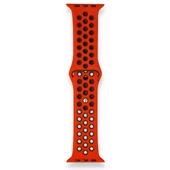 FitCase Apple Watch 42 44 45 49 mm Uyumlu Point Spor Silikon Kordon - 6
