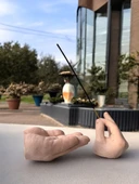 El Formunda Beton Tütsülük ve Dekoratif El Objeleri - Minimalist El Yapımı Tütsü Standı Tasarım - 3