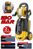 İtalyan 180 Bar - 4500 W Bakır Sargılı Yüksek Basınçlı Çok Amaçlı Araba Bahçe ve Oto Yıkama Makinesi - 2
