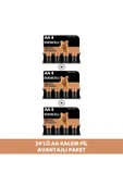 Duracell Alkalin AA Kalem Pil 1,5V LR03/MN2400 24'lü Paket X 2 - 1