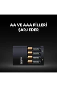 Duracell CEF 14 Pil Şarj Cihazı 4 Saat (1 Adet) + Şarj Edilebilir AA ve AAA Pil (2'şer Adet) - 3