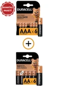 Duracell 6'lı Alkalin AA ve AAA Avantaj Paketi - 1