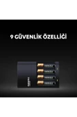 Duracell CEF 14 Pil Şarj Cihazı 4 Saat (1 Adet) + Şarj Edilebilir AA ve AAA Pil (2'şer Adet) - 4