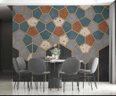 Mozaik Etnik Halı Deseni Duvar Kağıdı Baskı thumbnail 5