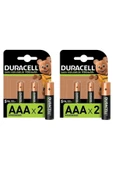 Duracell Şarj Edilebilir AAA 900mAh Piller 2'li Paket, 4 Adet - 1