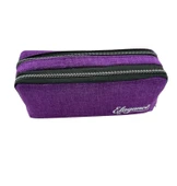 Elegance Mor Çift Bölmeli Kalem Çantası - 5