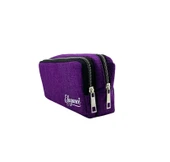 Elegance Mor Çift Bölmeli Kalem Çantası - 4