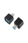 Usb to Type-C Çevirici Usb 3.0 to Type-C 3.0 Otg Şarj Data Çevirici Dönüştürücü Adaptör - 2