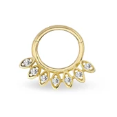 Yedili Damla Model Taşlı Helix Piercing - 1