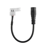 DC Dişi Power Girişli 2 Pin 8 mm Şerit Led Lehimsiz Birleştirme Aparatı LED Konnektör Kiti kablo - 2