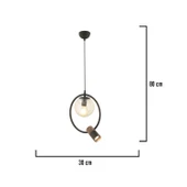 Apliqa Ayaz Tekli Modern Sarkıt Oturma Odası Salon Sarkıt Avize thumbnail 5