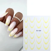 Fontenay 5D Tırnak Stickerları - 5D Nail Stickers SD-1924 - 1
