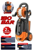 İtalyan 4500 W - 180 Bar Bakır Sargılı Yüksek Basınçlı Çok Amaçlı Araba Bahçe ve Oto Yıkama Makinesi - 2
