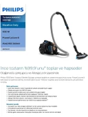 Philips Marathon Ultimate XB7150/07 900 W Toz Torbasız Süpürge - 5