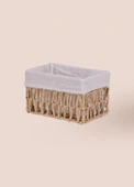 The Mia Cesta Hasır Organizer Sepet Naturel 22x14x13 cm - 4