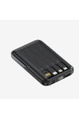 Linktech WF27 Mini Led Ekranlı Çoklu Kablolu 10000 mAh Wireless Şarjlı Powerbank - 2