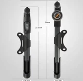 GİYO GP-991 Göstergeli Mini Bisiklet Pompası Yüksek Basınçlı Pompa 120 Psi - 4
