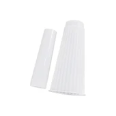 Epoksi Silikon Kalıp Dik Çizgili Vazo Kalıbı Beton Taş Tozu Vazo Mumluk Kalıbı 8.9X19.9 CM thumbnail 2