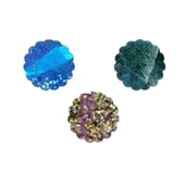 Epoksi Silikon Kalıp Dalgalı Kenar Kolye Anahtarlık Kalıbı 5 CM 10 Lu thumbnail 2