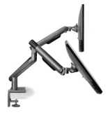 TWISTED MINDS TM-49-C012-G PREMİUM MEKANİK AMORTİSÖR 17"- 32" MAX 2X 9KG İKİLİ MONİTÖR KOLU - 2